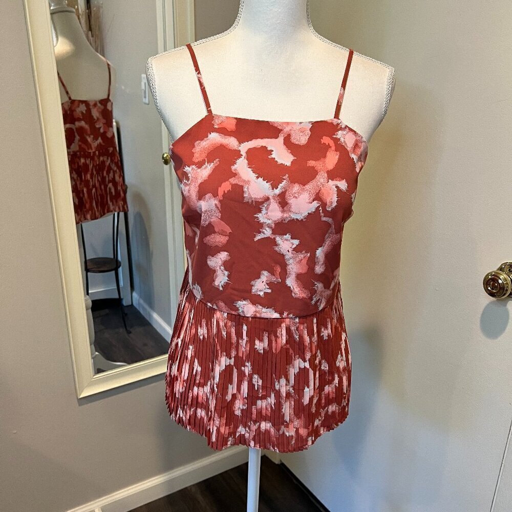 Nine West Coral Camisole Blouse "Softened Dye Effect Collection", Size Small